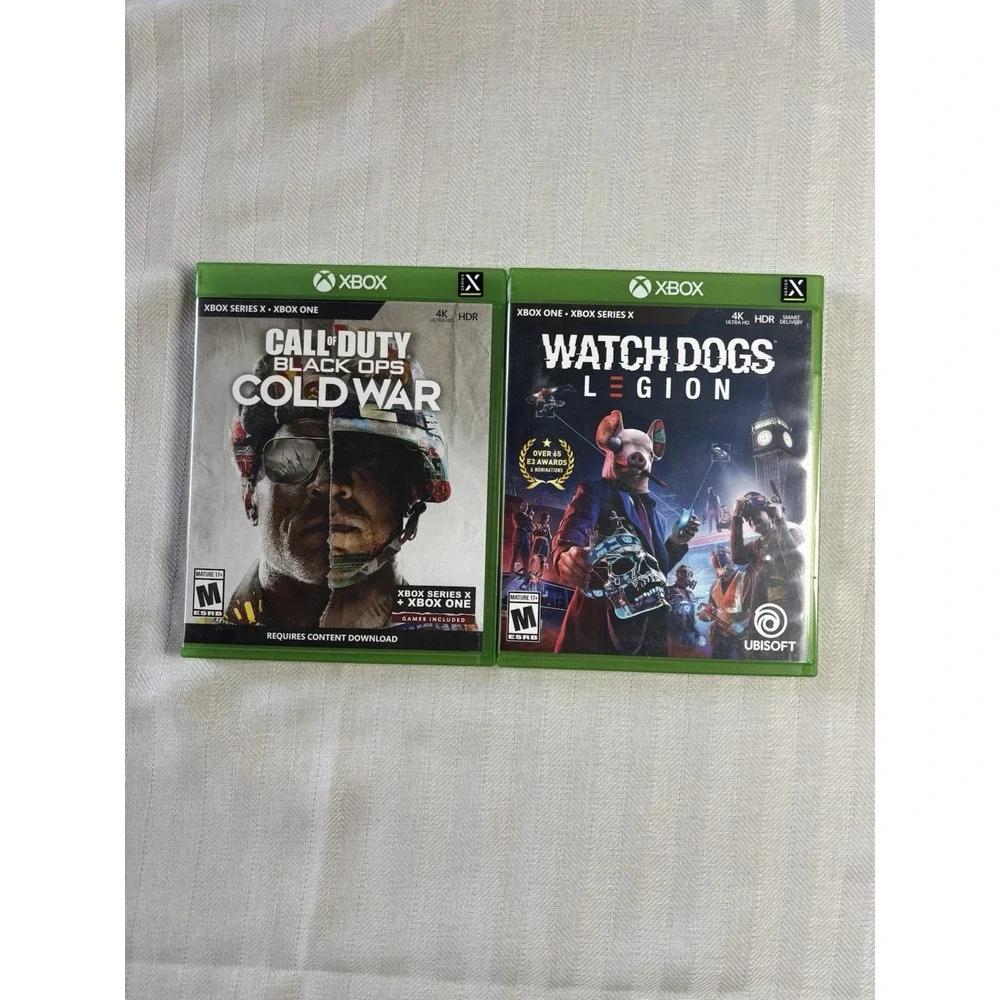 Xbox Lot of Two Call of Duty and Watch Dogs Legión Games Tested Working